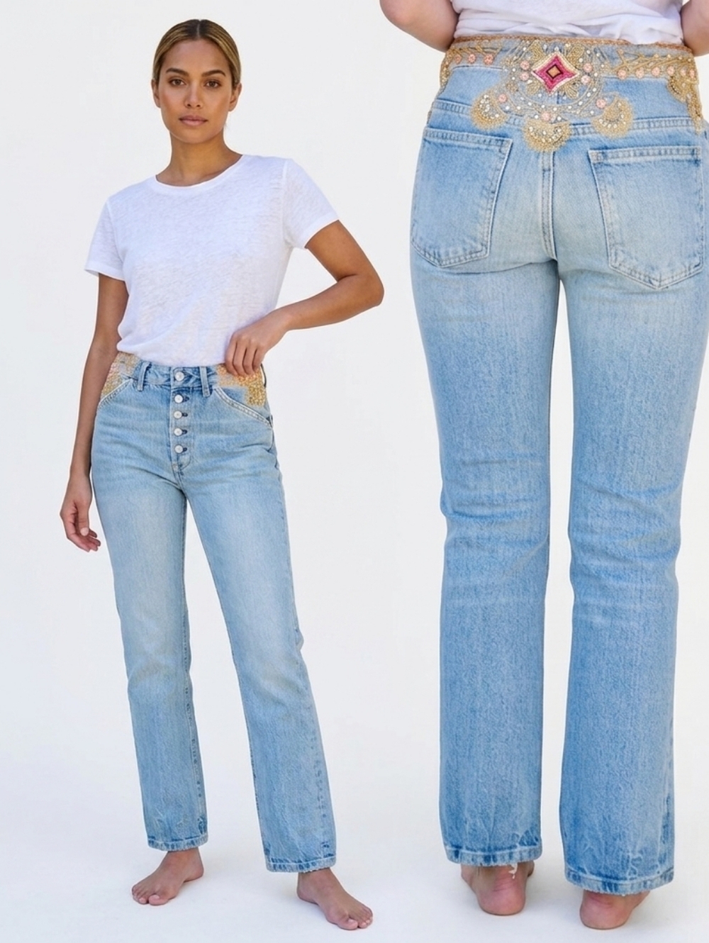 Free People We The Free Embellished Jeans